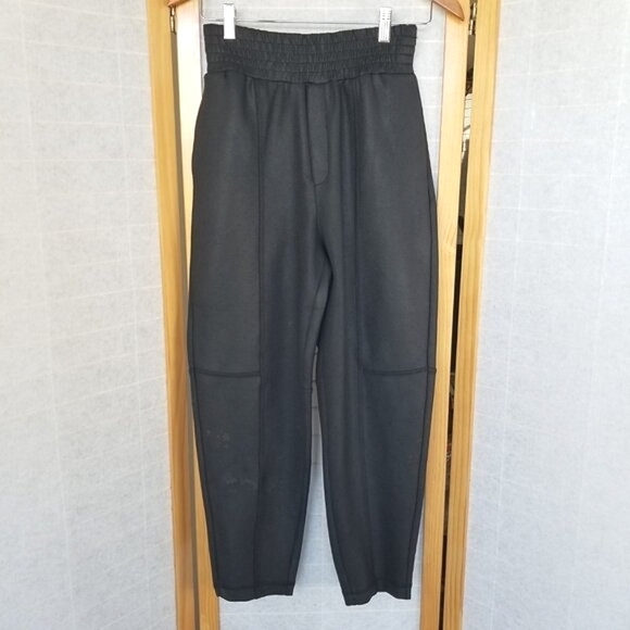 Zara Coated Faux Leather Paperbag Balloon Barrel High Waisted Pants XS READ - Picture 1 of 8